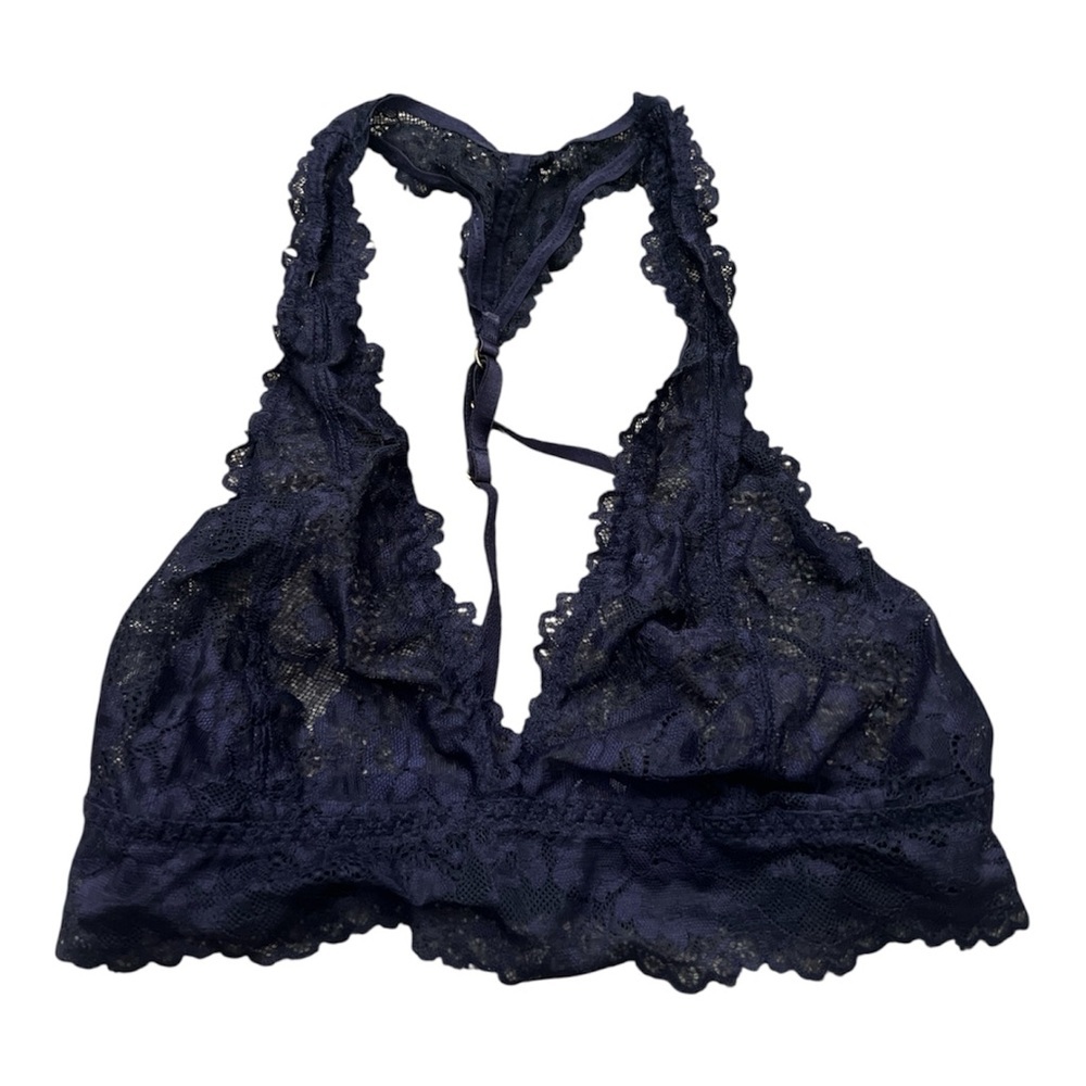 Savage X Fenty Navy Lace Bralette